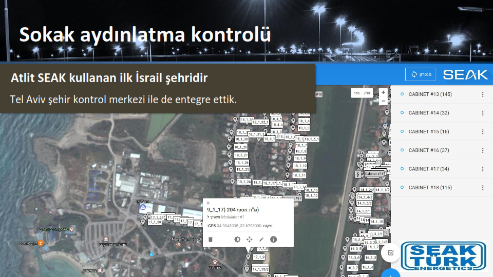 Seak Akıllı Aydınlatma  İSRAİL de